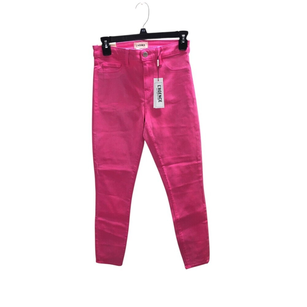 L'AGENCE Women's Skinny Jeans in Hot Pink